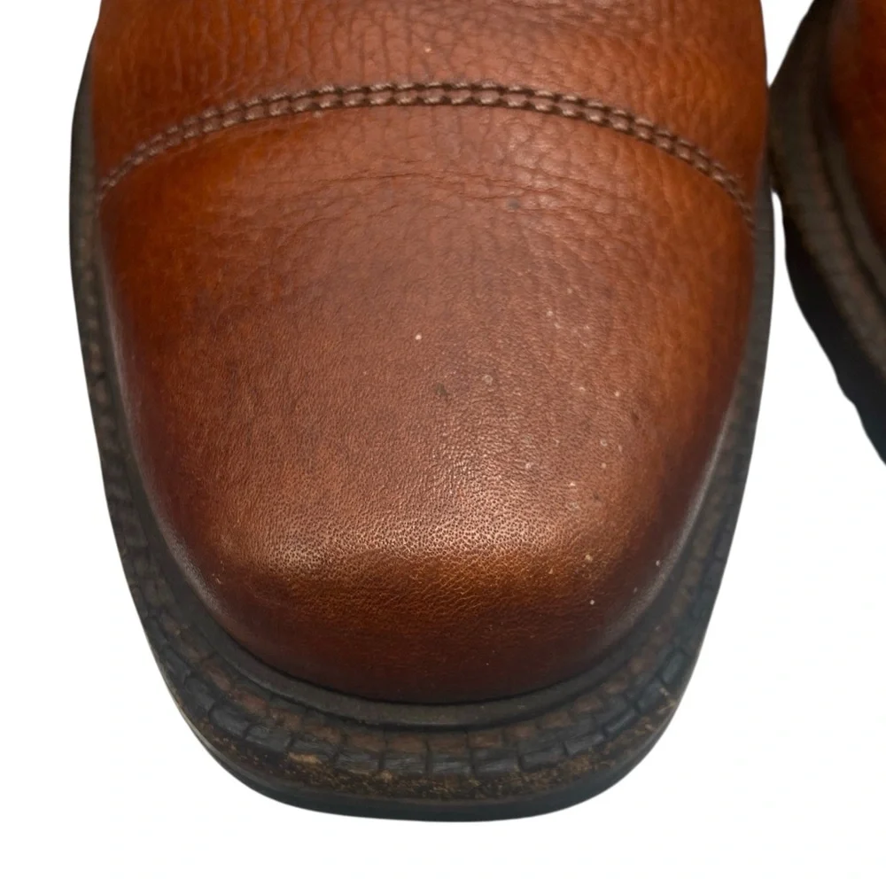Allen‎ Edmonds Becker Brown Leather Cap Toe Oxfords 10.5 B